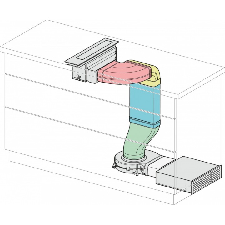 Встраиваемая в столешницу вытяжка CSDA7001 FL